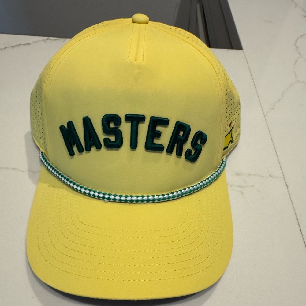 Yellow and Gray Masters Cap